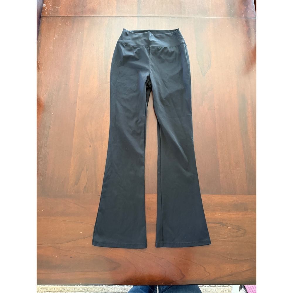 Big Elephant Girls Black Flare Yoga Pants Size 160 L Athletic Leggings Flare Leg